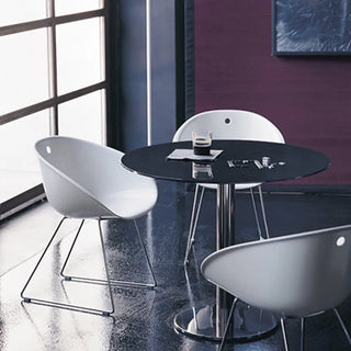 Pedrali Gliss armchair with steel sled base - Buy now on ShopDecor - Discover the best products by PEDRALI design