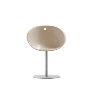 Pedrali Gliss swivel chair with round steel base Polished stainless LU Sand SA - Buy now on ShopDecor - Discover the best products by PEDRALI design