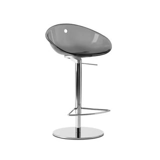 Pedrali Gliss 970 polycarbonate swivel stool with adjustable seat and steel frame