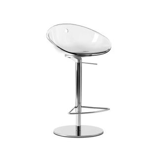 Pedrali Gliss 970 polycarbonate swivel stool with adjustable seat and steel frame