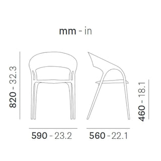 Pedrali Gossip armchair