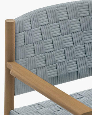 Pedrali Griante 3805 teak wood armchair with seat and backrest in polypropylene ribbon OUTDOOR - Buy now on ShopDecor - Discover the best products by PEDRALI design