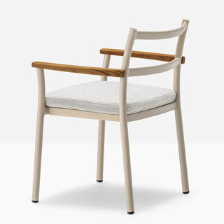 Pedrali Guinea 3694 aluminium armchair with seat in waterproof textile mesh and cushion