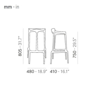 Pedrali Happy 490 plastic stool with seat H.75 cm. - Buy now on ShopDecor - Discover the best products by PEDRALI design