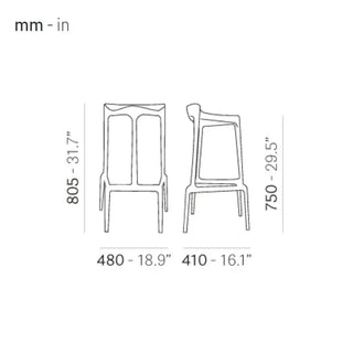 Pedrali Happy polypropylene stool