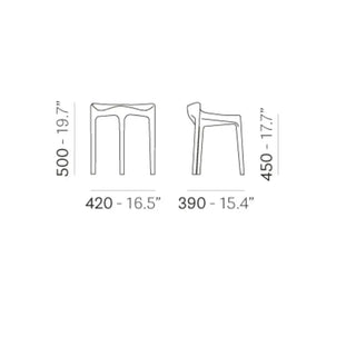 Pedrali Happy polypropylene stool