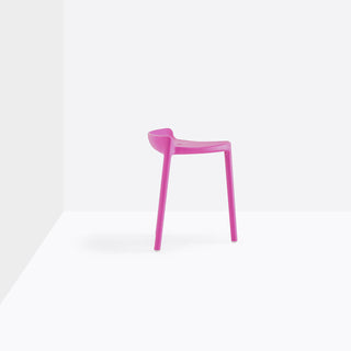 Pedrali Happy 491 plastic stool with seat H.45 cm. - Buy now on ShopDecor - Discover the best products by PEDRALI design