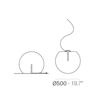 Pedrali Happy Apple polypropylene floor lamp
