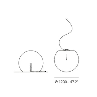 Pedrali Happy Apple polypropylene floor lamp