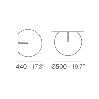 Pedrali Happy Apple 330A wall/ceiling lamp