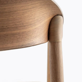 Pedrali Héra 2865 wood armchair with upholstered seat