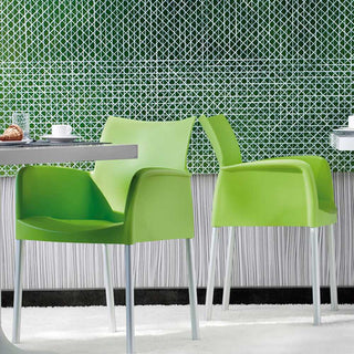 Pedrali Ice 850 chair with polypropylene armrests - Buy now on ShopDecor - Discover the best products by PEDRALI design