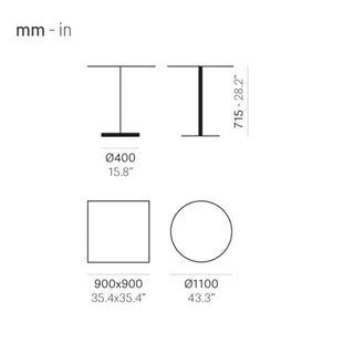 Pedrali Ikon 866 table base white H.71.5 cm. - Buy now on ShopDecor - Discover the best products by PEDRALI design