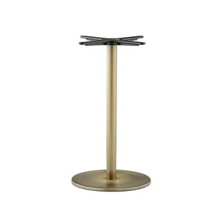 Pedrali Inox 4401 REG table base with round base ø 40 cm. - 15.75 in. Antique brass OA - Buy now on ShopDecor - Discover the best products by PEDRALI design