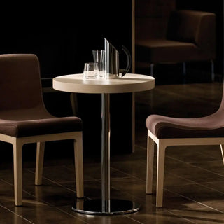 Pedrali Inox 4401 REG table base with round base ø 40 cm. - 15.75 in.