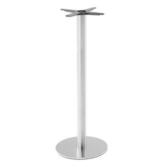Pedrali Inox 4414 REG H1080 high table base with round base ø 45 cm. - 17.72 in.