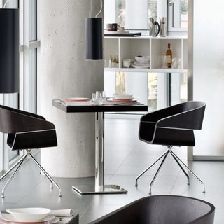 Pedrali Inox 4421 REG table base with square base 40x40 cm. - 15.75x15.75 in.