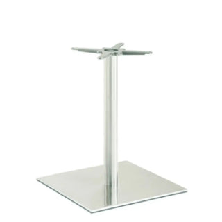 Pedrali Inox 4492 REG table base with square base 60x60 cm. - 23.62x23.62 in.