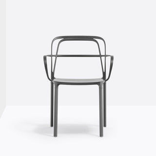 Pedrali Intrigo 3715 aluminum chair for outdoor use Pedrali Anthracite grey GA - Buy now on ShopDecor - Discover the best products by PEDRALI design