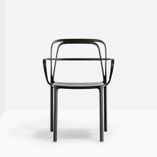 Pedrali Intrigo 3715 aluminum chair for outdoor use Black - Buy now on ShopDecor - Discover the best products by PEDRALI design