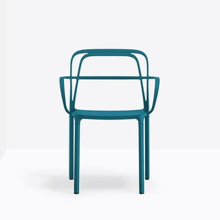 Pedrali Intrigo 3715 aluminum chair for outdoor use Pedrali Blue BL300E - Buy now on ShopDecor - Discover the best products by PEDRALI design