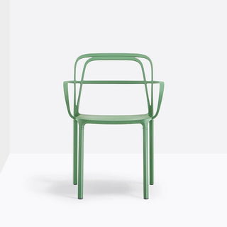 Pedrali Intrigo 3715 aluminum chair for outdoor use Pedrali Green VE100 - Buy now on ShopDecor - Discover the best products by PEDRALI design