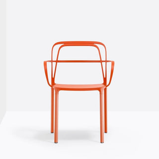 Pedrali Intrigo 3715 aluminum chair for outdoor use Pedrali Orange AR500E - Buy now on ShopDecor - Discover the best products by PEDRALI design