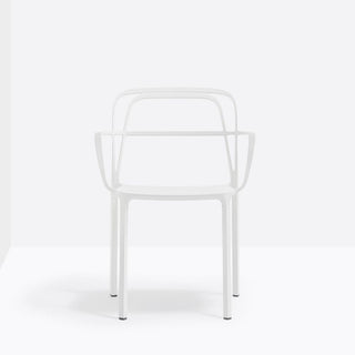 Pedrali Intrigo 3715 aluminum chair for outdoor use White - Buy now on ShopDecor - Discover the best products by PEDRALI design