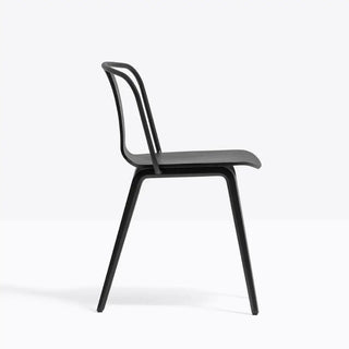 Pedrali Jamaica 2910 ash chair with steel backrest