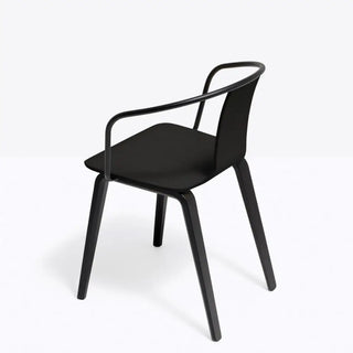 Pedrali Jamaica 2915 ash armchair with steel backrest - Buy now on ShopDecor - Discover the best products by PEDRALI design