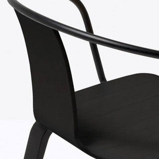 Pedrali Jamaica 2915 ash armchair with steel backrest - Buy now on ShopDecor - Discover the best products by PEDRALI design