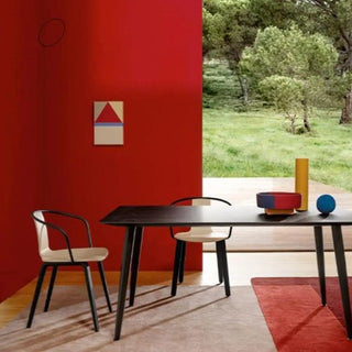 Pedrali Jamaica 2915 ash armchair with steel backrest - Buy now on ShopDecor - Discover the best products by PEDRALI design