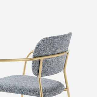 Pedrali Jazz 3704 upholstered armchair with steel frame