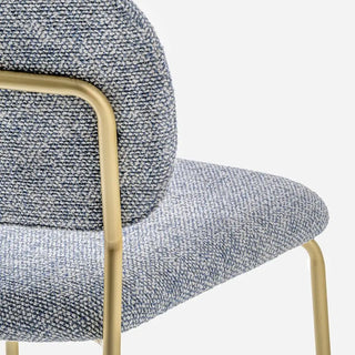 Pedrali Jazz upholstered stool with steel frame