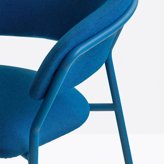 Pedrali Jazz 3716 upholstered armchair with steel frame - Buy now on ShopDecor - Discover the best products by PEDRALI design