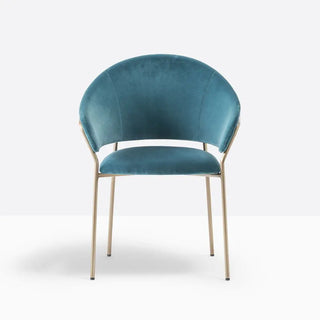 Pedrali Jazz 3716 upholstered armchair with steel frame