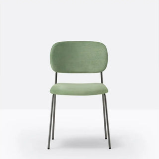 Pedrali Jazz 3719 upholstered chair with steel frame