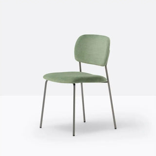 Pedrali Jazz 3719 upholstered chair with steel frame