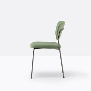 Pedrali Jazz 3719 upholstered chair with steel frame