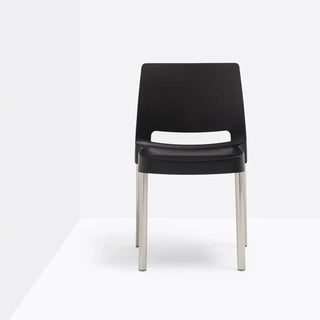 Pedrali Joi 870 chair with polypropylene shell and anodized aluminium frame Anodized AA Black NE - Buy now on ShopDecor - Discover the best products by PEDRALI design