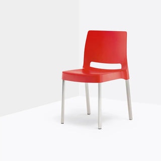 Pedrali Joi 870 chair with polypropylene shell and anodized aluminium frame - Buy now on ShopDecor - Discover the best products by PEDRALI design