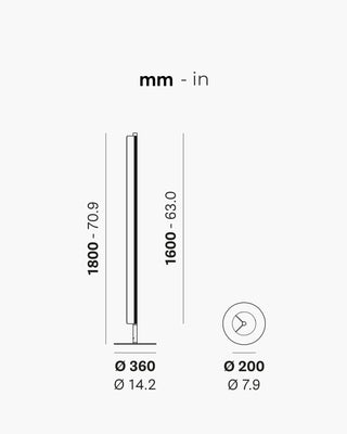 Pedrali Kawara L010T/160 floor lamp - Buy now on ShopDecor - Discover the best products by PEDRALI design