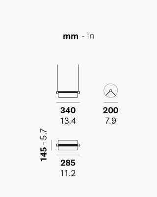 Pedrali Kawara L010S horizontal pendant lamp - Buy now on ShopDecor - Discover the best products by PEDRALI design