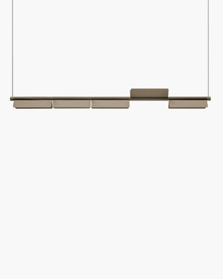 Pedrali Kawara L010S horizontal pendant lamp Pedrali Antique Brass Steel OA 15.0.5 cm - 59.25 inch - Buy now on ShopDecor - Discover the best products by PEDRALI design