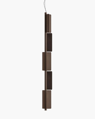 Pedrali Kawara L010V vertical pendant lamp Pedrali Antique Bronze Steel BS - Buy now on ShopDecor - Discover the best products by PEDRALI design
