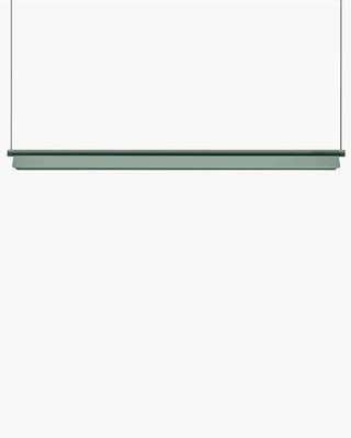 Pedrali Kawara L010S horizontal pendant lamp Green VE600 160 cm - Buy now on ShopDecor - Discover the best products by PEDRALI design