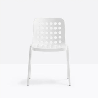 Pedrali Koi-Booki 370 polypropylene chair with aluminium frame and legs White BI100E White BI - Buy now on ShopDecor - Discover the best products by PEDRALI design