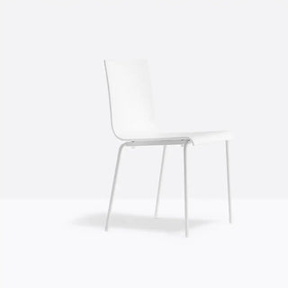 Pedrali Kuadra XL 2403 chair with technopolymer shell and round steel frame - Buy now on ShopDecor - Discover the best products by PEDRALI design