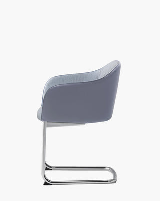 Pedrali Laja Cantilever 882/2 armchair with upholstered shell and steel frame