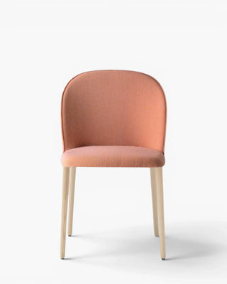 Pedrali Laja Wood 883/2 chair with upholstered shell and ash legs